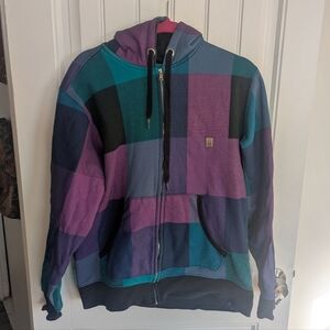 ES Mens Size M Skater Hoodie Zip Up Sweater